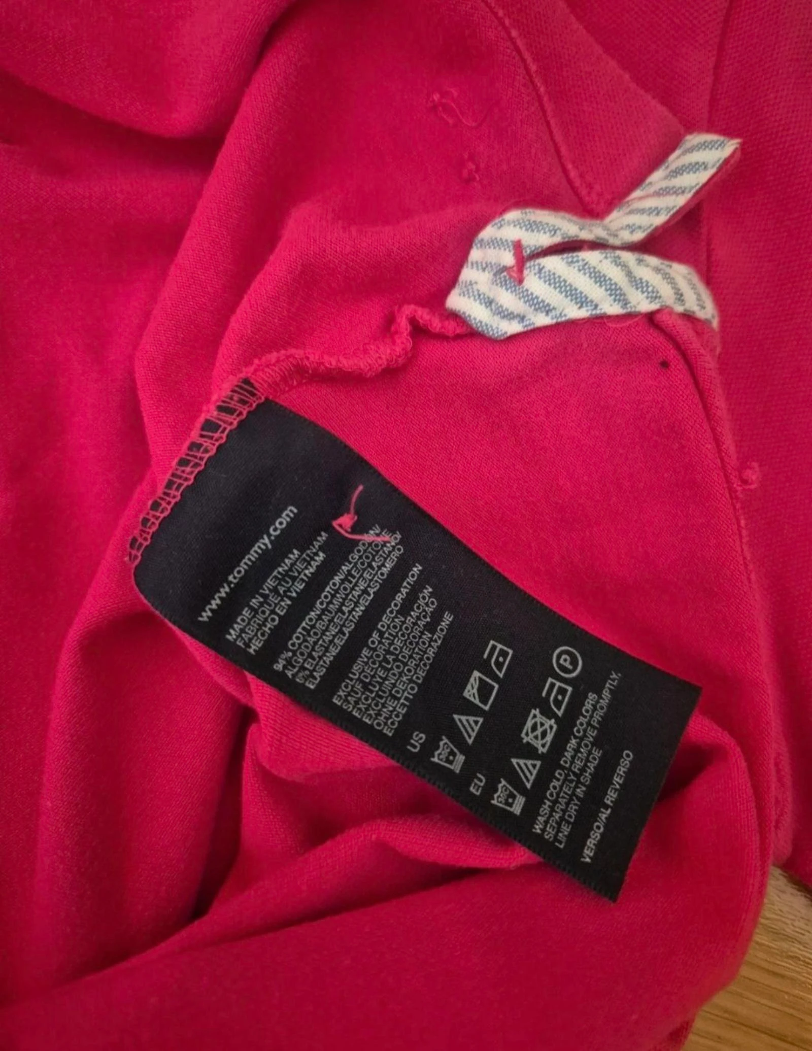 Polo rosa/ fucsia Tommy Hilfiger.  Talla M – photo 12